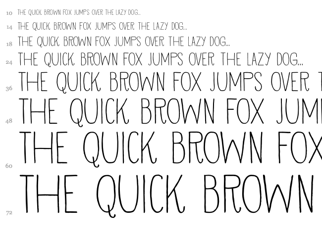 DK Vermilion font waterfall